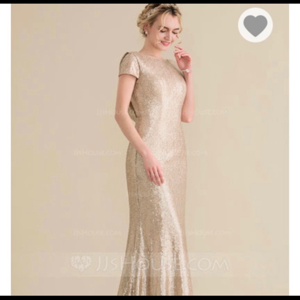 JJSHOUSE Trumpet/Mermaid Sequin Evening Gown, 6